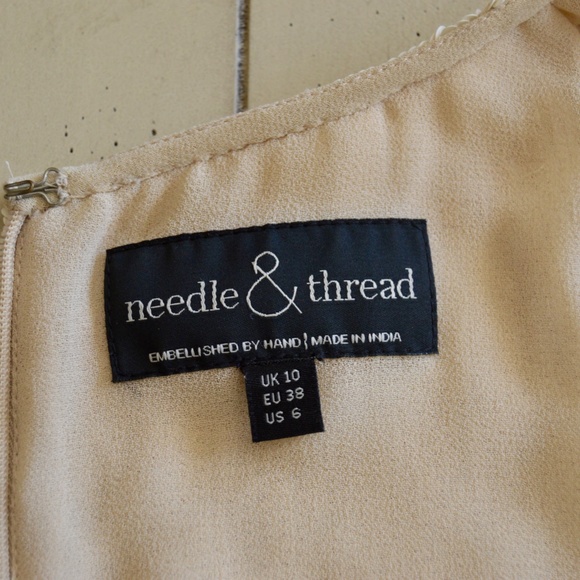 80% recycledl Sequined/Gold Mini Dress Try this embroidered gold number  ๐ฌ๐งUK - Picture 15 of 16